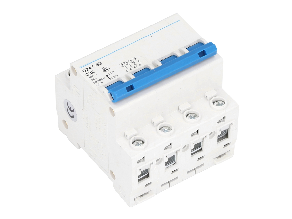 Yncm2026-interruptor De Circuito Miniatura 4p 32a 6000a 400v Montaje Din Rail Para Sistemas Eléctricos