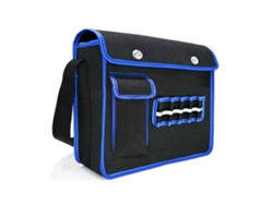 Bolsa de herramientas de lona gruesa para electricistas con gran capacidad y organizador de reparaciones multifuncional.
