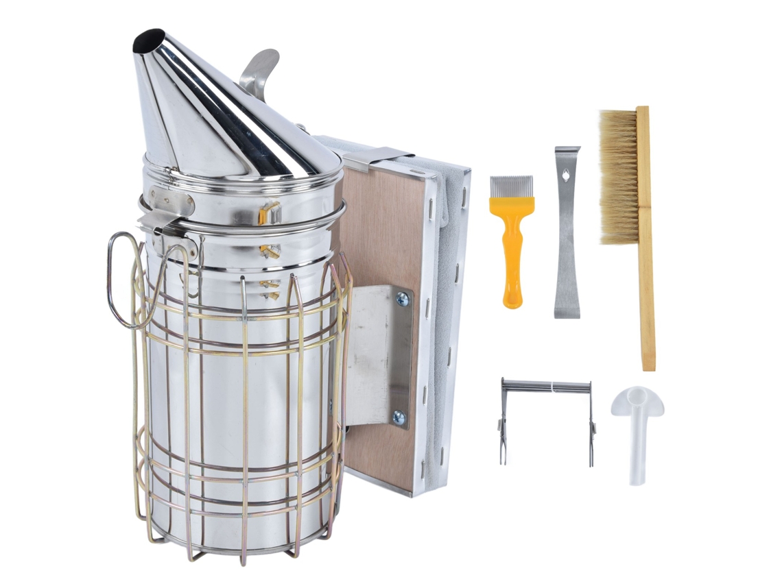 Kit De Herramientas Para Apicultores Principiantes Con Ahumador De Acero Inoxidable Y Accesorios Esenciales.