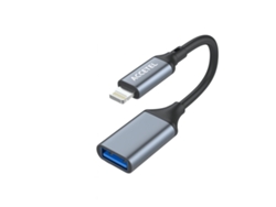 Adaptador Lightning Macho Para Usb Fêmea Unico Ad613 Preto