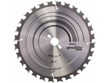 Disco de Sierra Circular BOSCH Speedline Madera 300x30x3.2 mm - 28