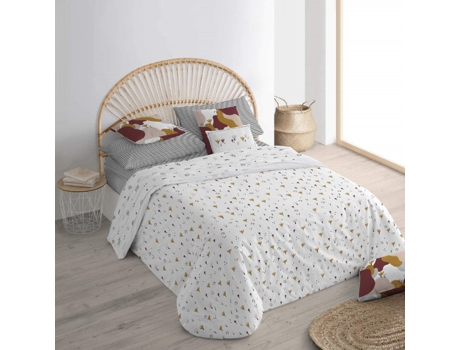 Funda Nórdica con Botones BELUM (220 x 220 cm - Algodón Orgánico - Blanco)