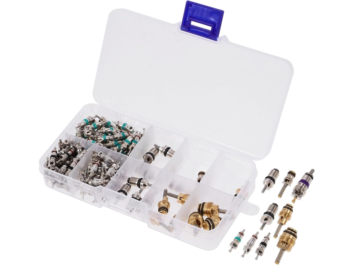 1 Kit Completo Para Aire Acondicionado Automotriz Con Válvulas Y Adaptadores