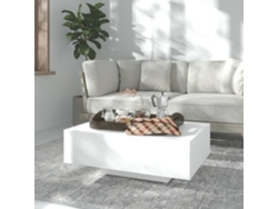 Mesa de centro de madera contrachapada blanca de 85 x 55 x 31 cm, DKD HOME DECOR