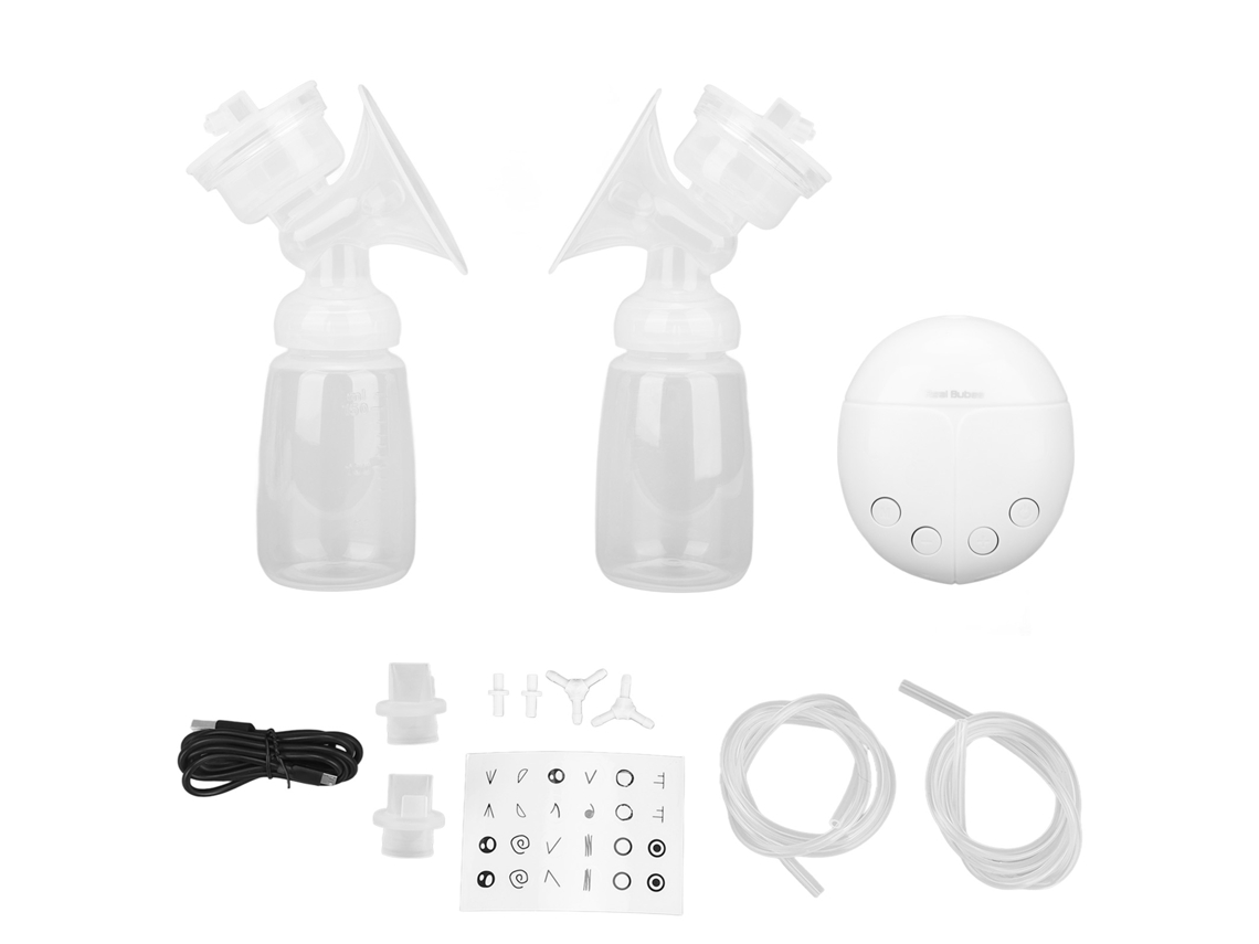 Extractor De Leche Eléctrico Doble Antirreflujo Silencioso Con Silicona Suave Para La Lactancia Materna.