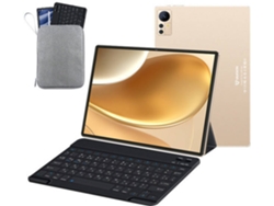 Tablet WUXIAN S39 Teclado Bluetooth Funda de Piel Auriculares Bolsa Plana 10.1- 128Gb- 6Gb Ram -Gps- Wifi-4G Dorado