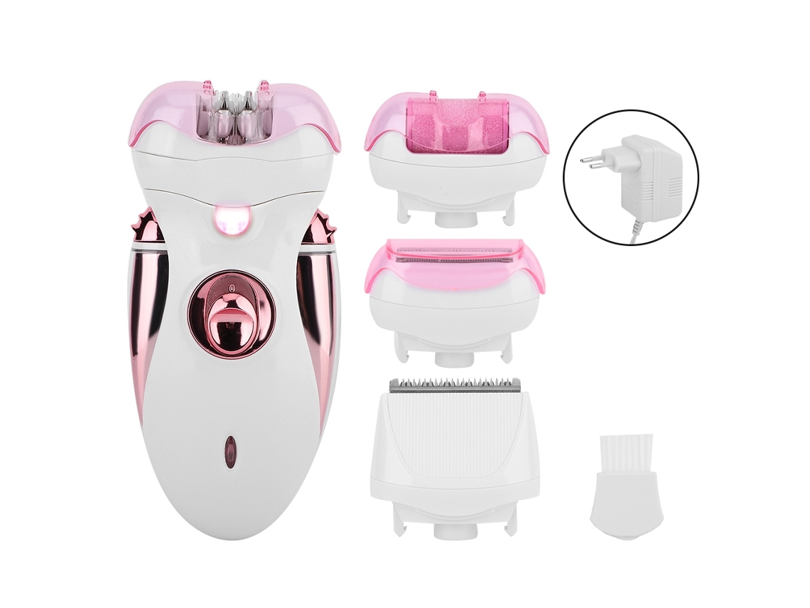 Depiladora Eléctrica Multifuncional Para Mujer Depilador De Pelo Corporal Rosa