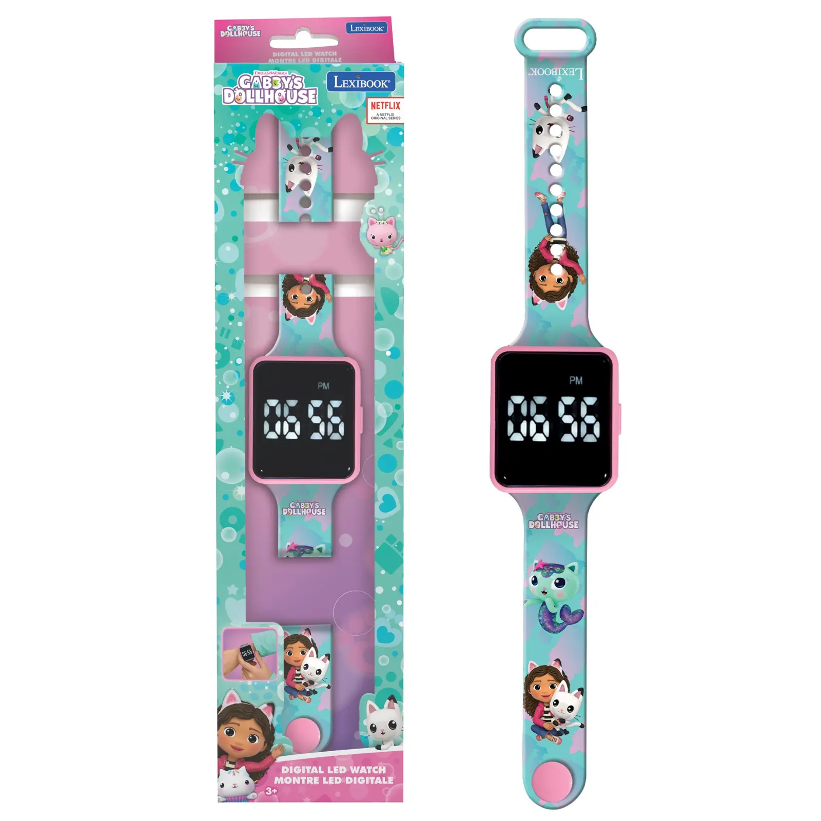 Gabby's Dollhouse Led Digitaluhr