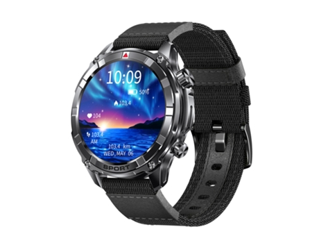 Smart Watch I116 1,52 pulgadas Monitoreo de salud de llamadas Bluetooth Más de 100 modos deportivos IP68 a prueba de agua - Negro CHRONUS