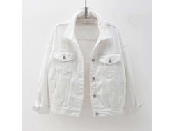 Fasst-chaquetas De Denim Para Mujer Otoño Manga Larga Abrigo Warm Solido S2024123017298