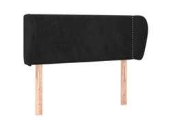 Maison Exclusive - Cabecero De Terciopelo Negro 83x23x78/88 Cm