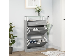 Zapatero Sonoma Gris 63x24x104 Cm Madera de Ingeniería