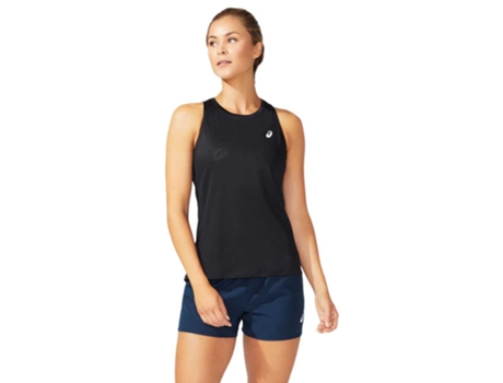 Camiseta sin Mangas de Mujer para Running ASICS Core Negro (XL)