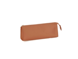 Estuche de cuero elegante de gran capacidad para estudiantes y profesionales