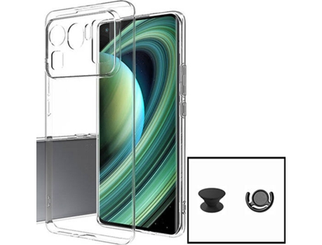 Carcasa Xiaomi Mi 11 Ultra PHONECARE 360º Impact Protection y Soporte Popsocket Negro