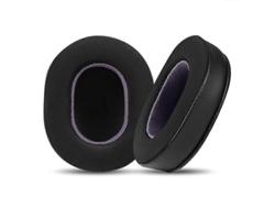2 almohadillas de repuesto para auriculares en tejido de seda helada para Audio Technica ATH-MSR7 / M50X / M40