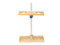 Soporte De Embudo De Madera Ajustable Con 2 Orificios Para Laboratorio, Portaembudos Altura Regulable