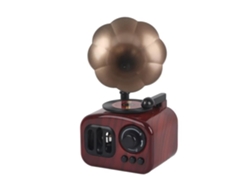 HURRISE Tocadiscos Clásico Retro Gramófono Estéreo Infantil Tocadiscos de Vinilo Video Destacado
