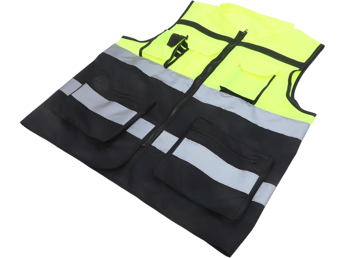 Chaleco Reflectante Ligero De Alta Visibilidad Para Seguridad, Trabajo, Emergencias, Voluntariado Y Seguridad Vial (amarillo).