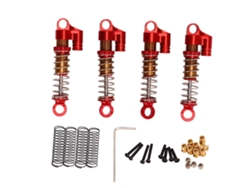 Amortiguadores Delanteros Y Traseros Ajustables Rc Para Fms Fcx24 Crawler 1/18 1/24 (rojo)