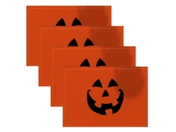 Sousplats de Halloween con calabazas y murciélagos - Juego de 4 KOFIHETY