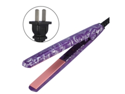 1pc Plancha De Pelo Portátil Electrónica Herramienta De Peinado Rectificadora De Pelo (morado)