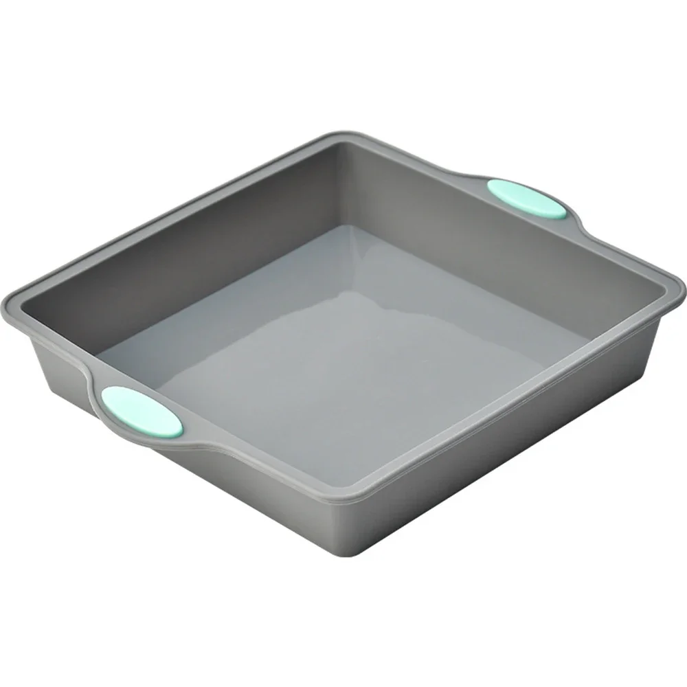 Molde De Silicona Cuadrado Para Pan Y Magdalenas, Bandeja Para Hornear Resistente Al Calor, Utensilio De Cocina Antiadherente Para Hornear.
