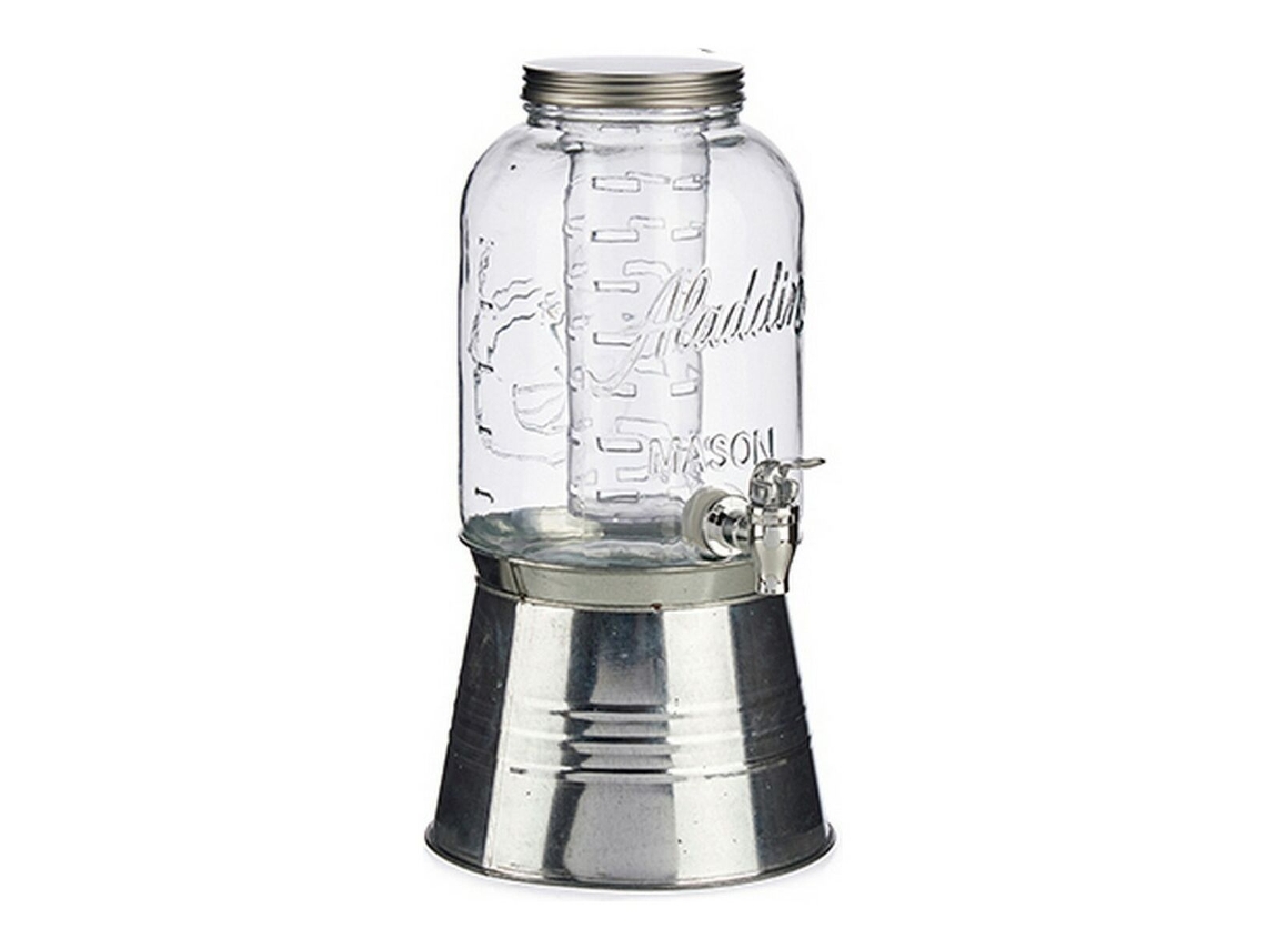 Jarra Transparente Grifo Enfriador Cristal Metal Plástico (3800 Ml)