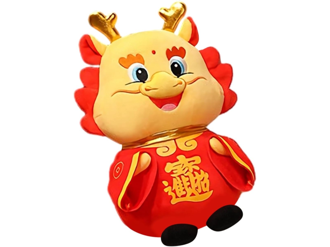 Adorable Decoración De Juguete De Dragón Para La Mascota Del Año Nuevo Chino, ¡dulce Y Divertida!