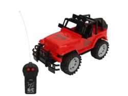 Coche Teledirigido Todoterreno De 27 Mhz Y 2 Canales, Resistente A Golpes, Color Rojo.