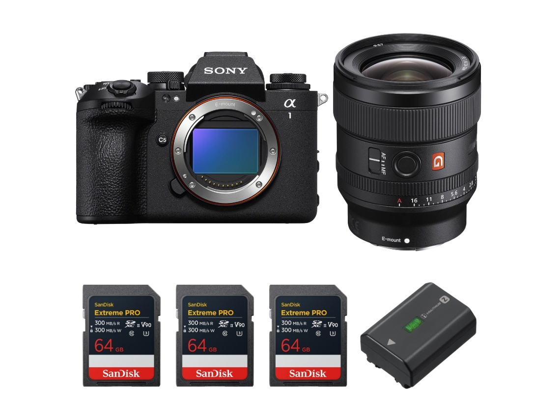 Sony Alpha 1 Ii + Fe 24mm F/1.4 Gm + 3 Sandisk 64gb Extreme Pro Uhs-ii Sdxc + Sony Np-fz100 + Ebook “20 Consejos Para Fotos Que Impactan”