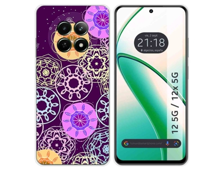 Funda Diseño Radial para Realme 12 5G 12X 5G TUMUNDOSMARTPHONE Silicona Multicolor
