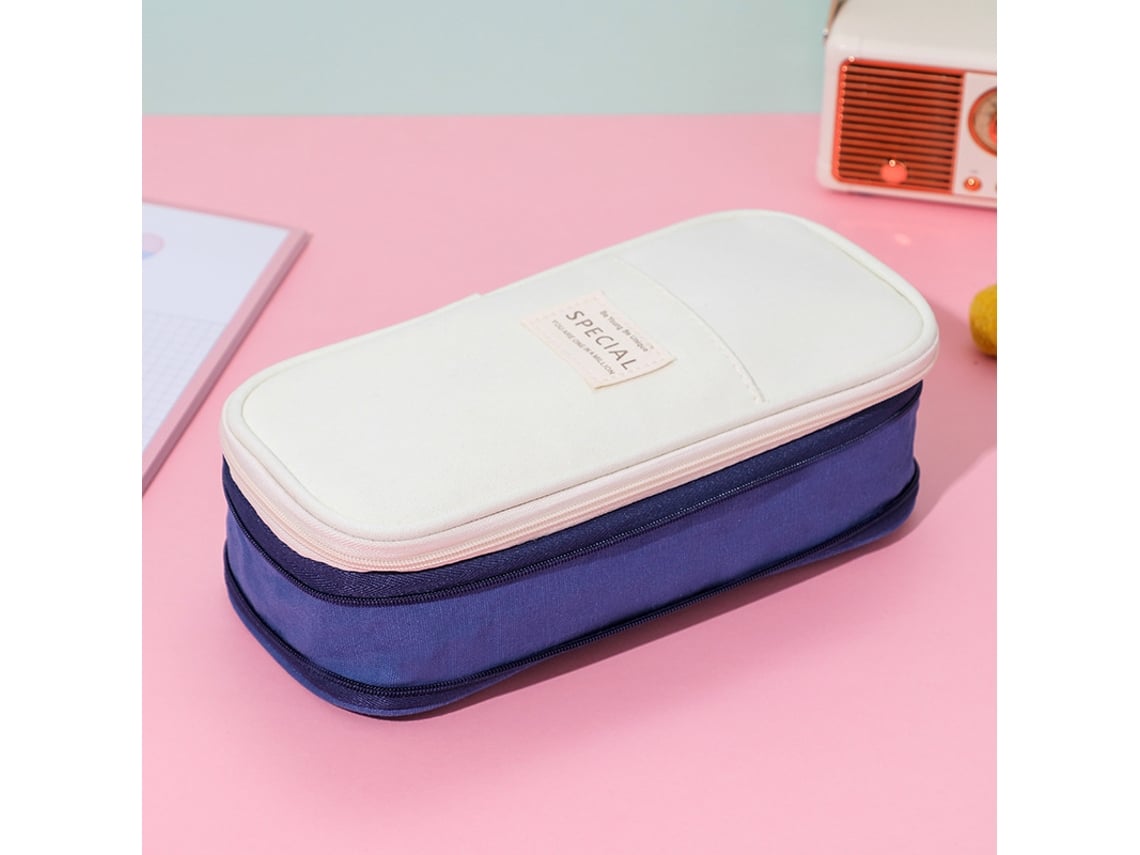 Estuche para lápices expandible, estuche para lápices de gran capacidad, estuche para lápices para estudiantes, estuche de almacenamiento