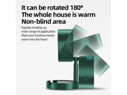 Aquecedor Portátil De Aquecimento Rápido Greenipree 800w Elétrico Vertical De Mesa Ptc Pequeno Portátil Dobrável Telescópico Soprador De Ar Quente