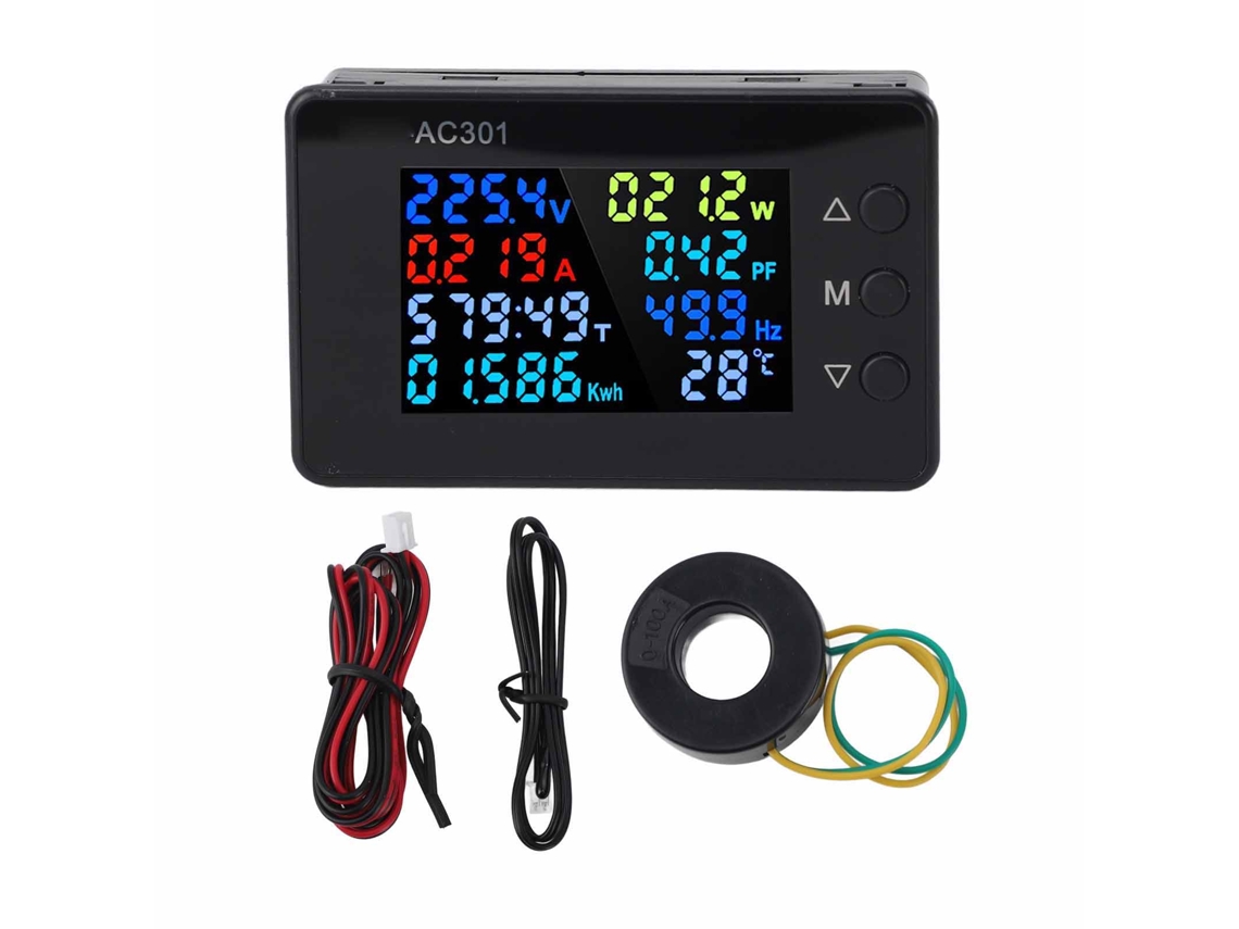Voltímetro Digital De Ca De Alta Precisión 50-300v 100a Con Comunicación 485, Medidor Para Panel Eléctrico