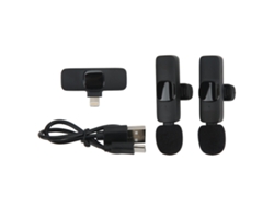 Micrófono Lavalier Inalámbrico K9 1 Para 2 Equipo De Transmisión En Vivo Micrófono Para Smartphone Tablet Universal Puerto Ios