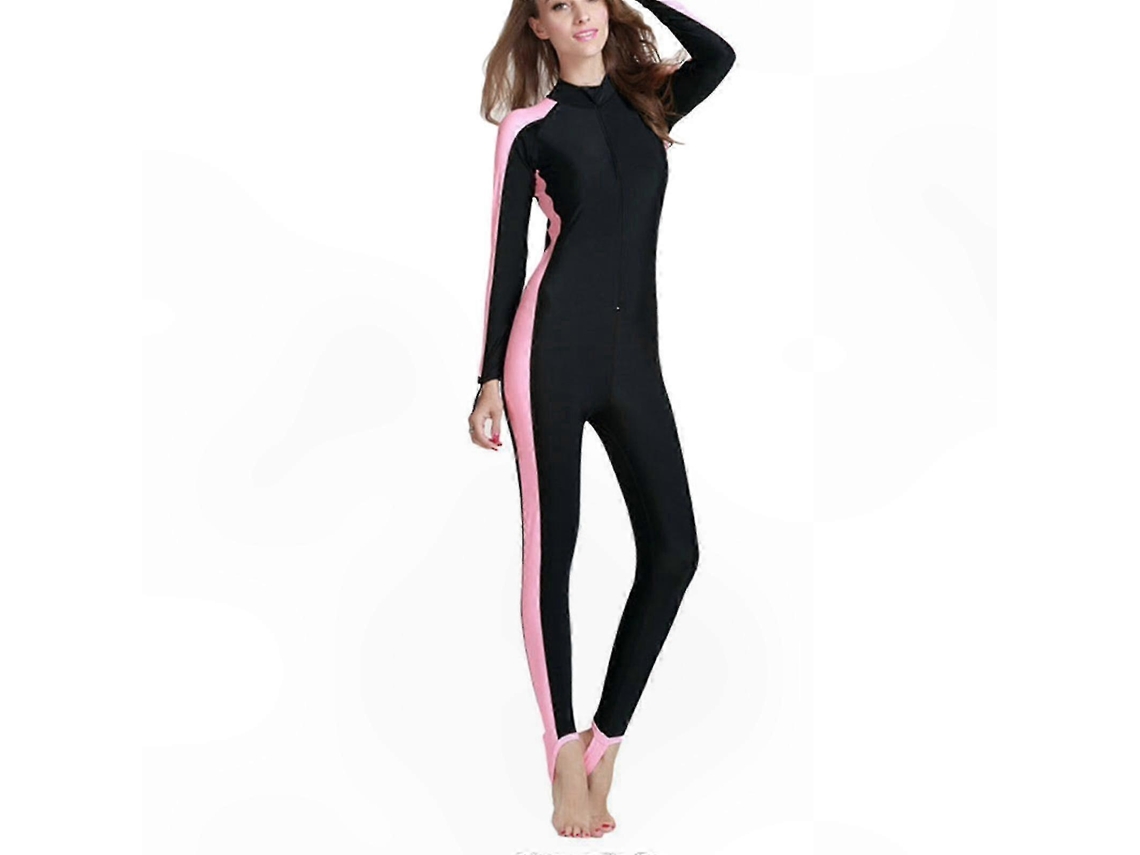 Traje de baño de manga larga Rosewell para mujer de talla grande con protección solar y antimedusas.