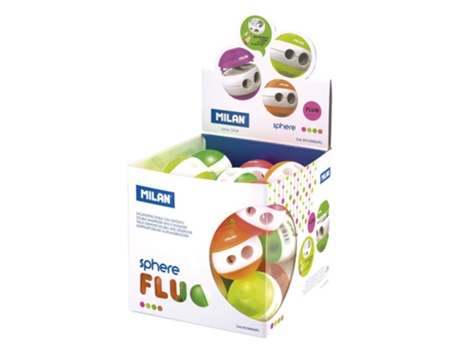 Cubo de Exibição 24 Sphere Sphere Apontadores Fluo Transparentemilan