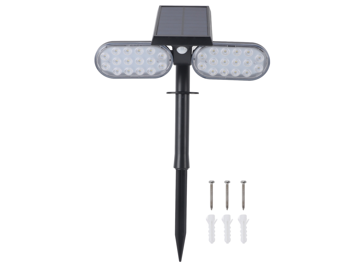 2026-luz De Pared Solar Con Sensor De Movimiento 2 Cabezas Ip65 Impermeable Luces Led Alto Brillo Para Jardines Patios Caminos