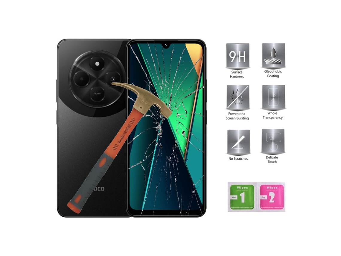 Protector Pantalla Para Xiaomi Poco C75 (4g) Cristal Templado Ptc Movilear