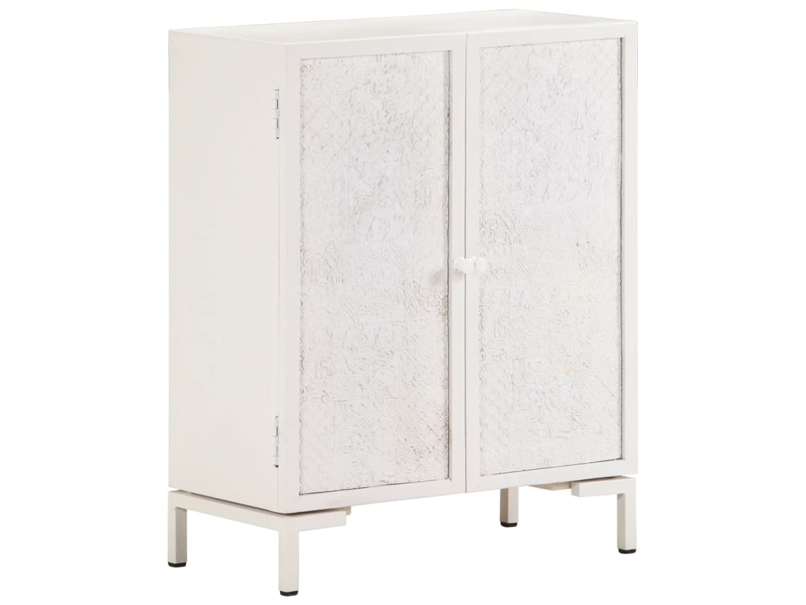 Aparador De Madera Maciza De Mango 60x30x76 Cm