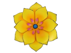 1 pieza de decoración de pared de flores de hierro ALLINLESS