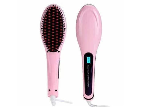 Plancha de pelo cerámica LKC Z906 LCD profesional con iones negativos - Rosa
