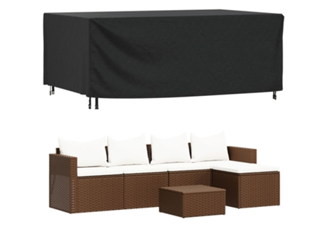 Cubierta Para Muebles De Jardín VIDAXL Negro Poliéster (240x140x90 cm)