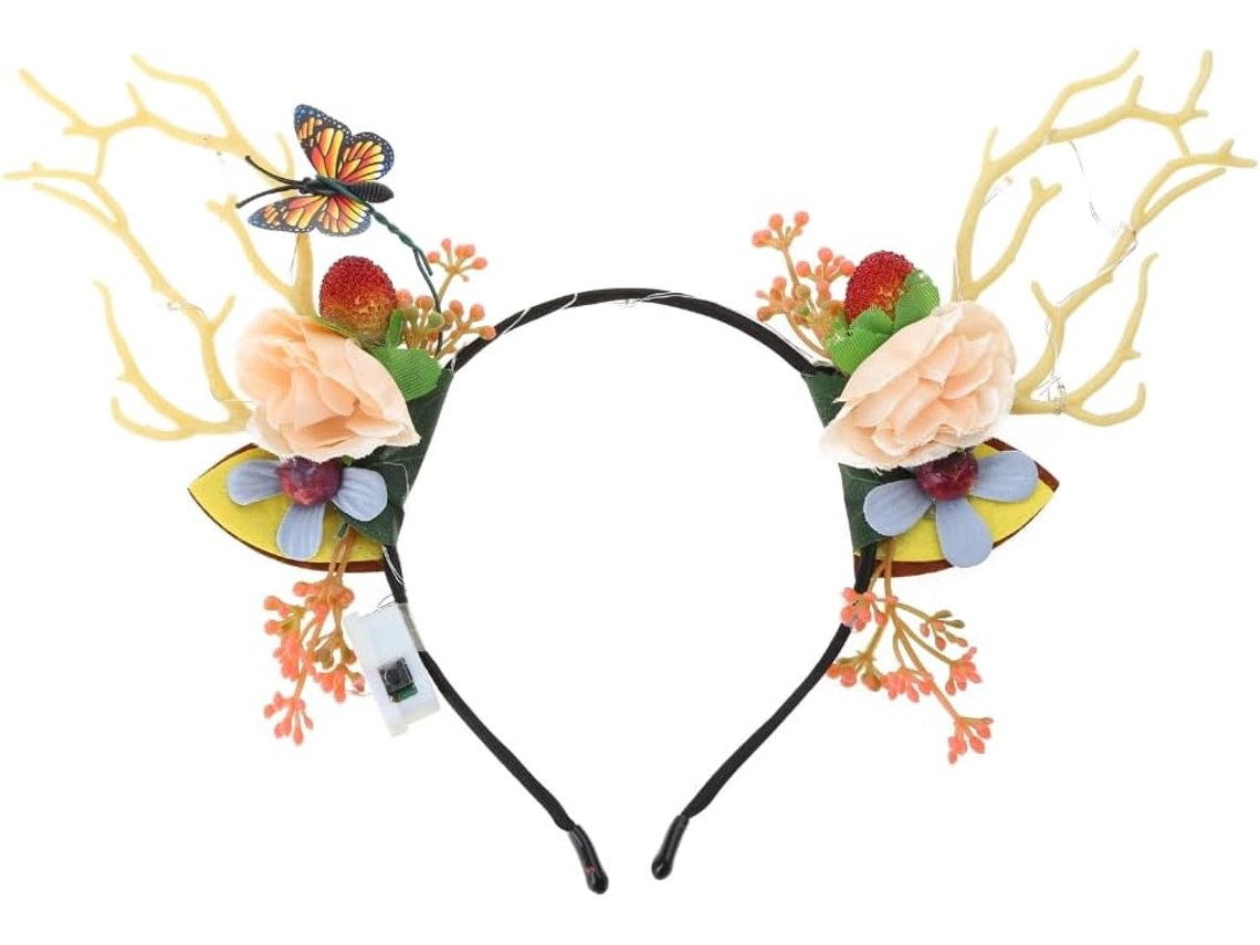 Diadema Led Con Forma De Cuernos De Ciervo, Accesorio Para Fiestas, Diadema Luminosa Para Navidad, Festivales Y Fiestas.