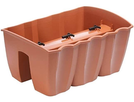 Maceta PROSPERPLAST Crown (Castaño - 39.3x27.8x20.1 cm)