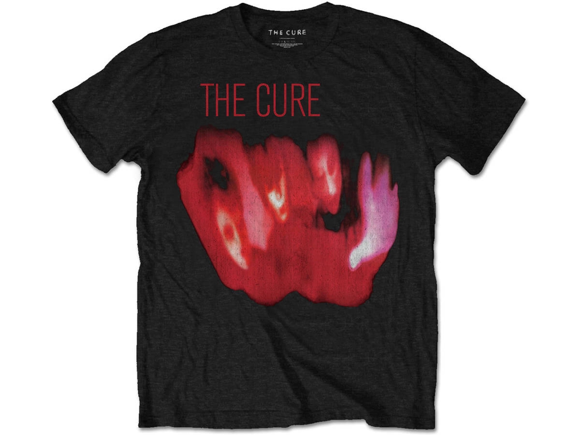 Camiseta ROCK OFF The Cure - Pornography Negro (Talla: L)
