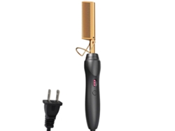 Cepillo alisador eléctrico, seguro para cabello húmedo y seco