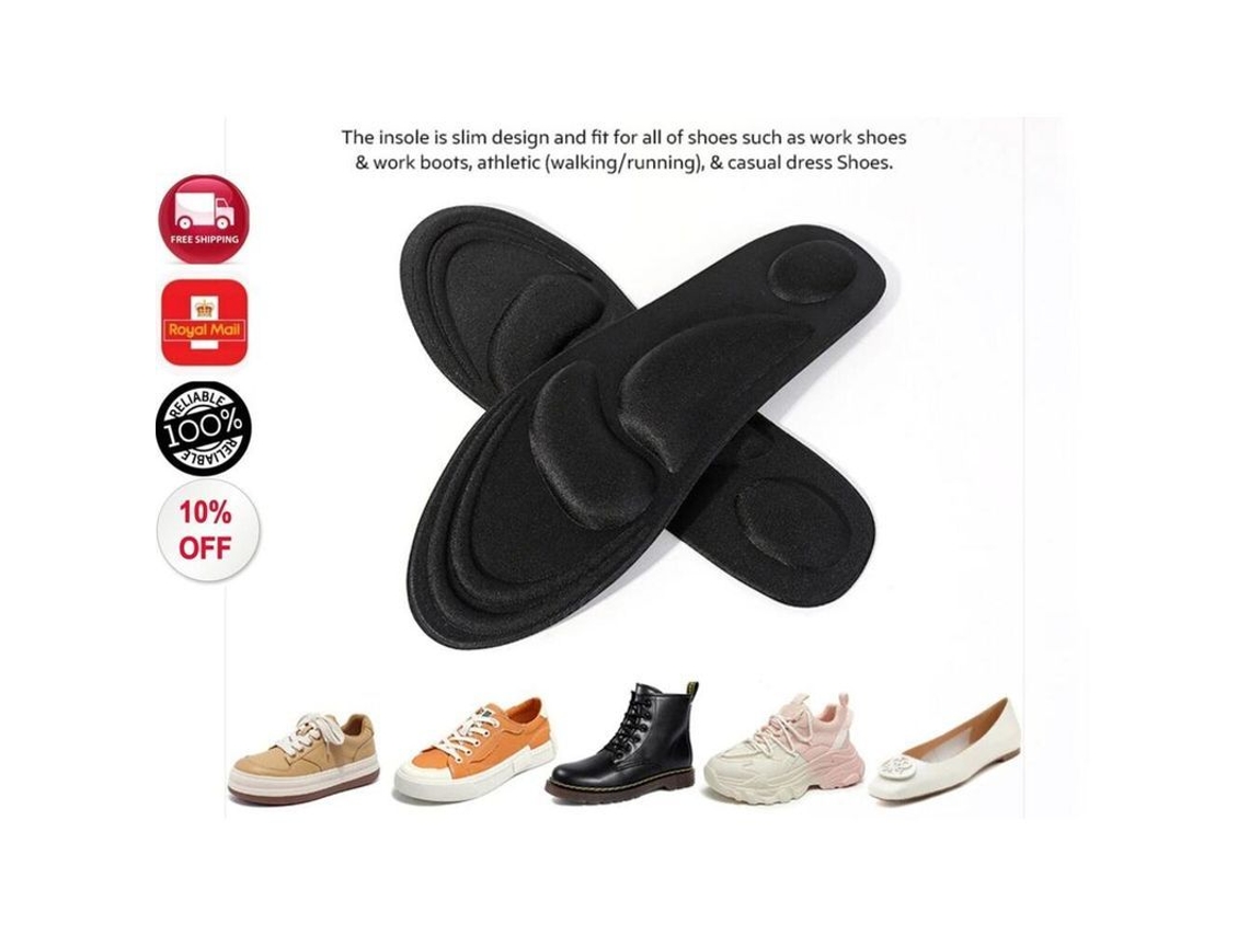2026-plantillas De Zapato Ortopédicas De Espuma De Memoria 4d Unisex Para Pie Confort Cojín Talón Qyu