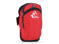 Brazalete Para Móvil Impermeable Para Running Al Aire Libre, Tamaño 5.5-6 Pulgadas, Bolsa Deportiva Roja Para Brazo